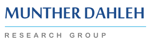 Munther Dahleh Research Group Logo - the words "Munther Dahleh" in slate blue over a turquiose line with the words "Research Group" in medium grey below it